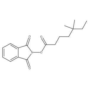 1,3-dioxo-2,3-dihydro-1H-isoindol-2-yl 5,5-dimethylheptanoate结构式