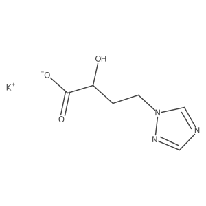 Potassium;2-hydroxy-4-(1,2,4-triazol-1-yl)butanoate结构式