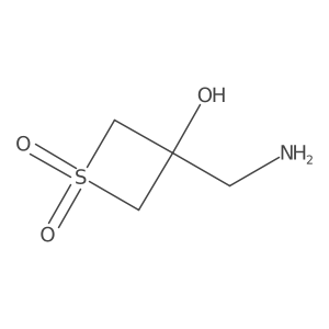 3-(Aminomethyl)-3-hydroxy-1lambda6-thietane-1,1-dione Structure
