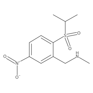 Methyl-[5-nitro-2-(propane-2-sulfonyl)-benzyl]-amine Structure