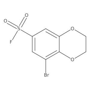 8-Bromo-2,3-dihydro-1,4-benzodioxine-6-sulfonyl fluoride结构式
