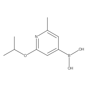 (2-Isopropoxy-6-methylpyridin-4-yl)boronic acid结构式
