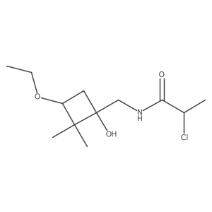 2-Chloro-N-[(3-ethoxy-1-hydroxy-2,2-dimethylcyclobutyl)methyl]propanamide Structure