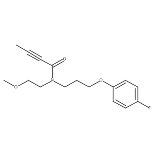 N-[3-(4-Fluorophenoxy)propyl]-N-(2-methoxyethyl)but-2-ynamide Structure