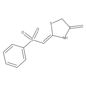 2-Phenylsulfonylmethylenethiazolidin-4-one Structure