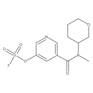 3-Fluorosulfonyloxy-5-[methyl(oxan-3-yl)carbamoyl]pyridine结构式