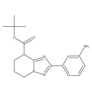 tert-butyl 2-(3-aminophenyl)-5H,6H,7H,8H-[1,2,4]triazolo[1,5-a]pyridine-8-carboxylate Structure