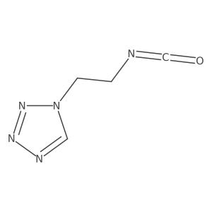 1-(2-isocyanatoethyl)-1H-1,2,3,4-tetrazole Structure