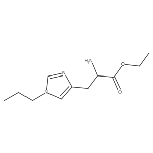 ethyl (2S)-2-amino-3-(1-propyl-1H-imidazol-4-yl)propanoate Structure