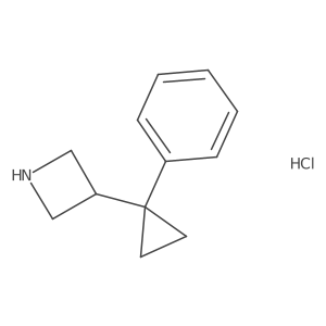 3-(1-Phenylcyclopropyl)azetidine hydrochloride结构式