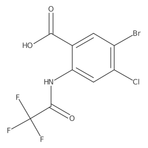 5-bromo-4-chloro-2-[(2,2,2-trifluoroacetyl)amino]benzoic acid结构式