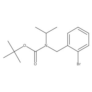 tert-butyl N-[(2-bromophenyl)methyl]-N-(propan-2-yl)carbamate结构式
