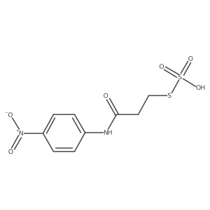 ({2-[(4-Nitrophenyl)carbamoyl]ethyl}sulfanyl)sulfonic acid Structure