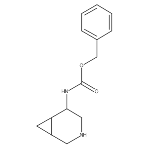 Benzyl ((1S,5R,6R)-3-azabicyclo[4.1.0]heptan-5-yl)carbamate结构式