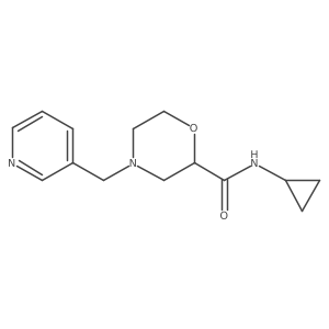 N-cyclopropyl-4-[(pyridin-3-yl)methyl]morpholine-2-carboxamide Structure