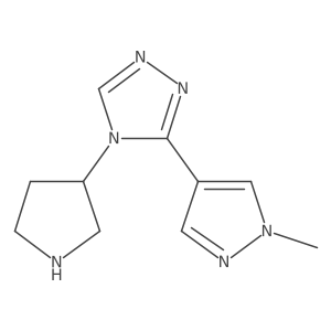 3-(1-methyl-1H-pyrazol-4-yl)-4-(pyrrolidin-3-yl)-4H-1,2,4-triazole Structure