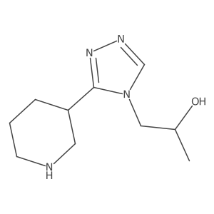 1-(3-(Piperidin-3-yl)-4H-1,2,4-triazol-4-yl)propan-2-ol Structure