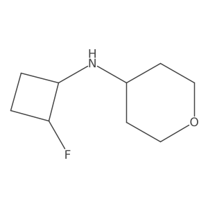 N-(2-fluorocyclobutyl)oxan-4-amine Structure