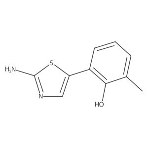 2-(2-Aminothiazol-5-yl)-6-methylphenol结构式