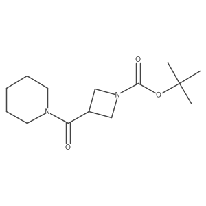 Tert-butyl 3-(piperidine-1-carbonyl)azetidine-1-carboxylate Structure