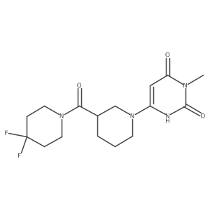 6-[3-(4,4-Difluoropiperidine-1-carbonyl)piperidin-1-yl]-3-methyl-1,2,3,4-tetrahydropyrimidine-2,4-dione Structure
