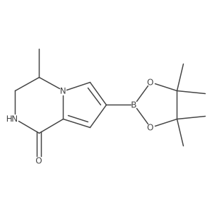 (S)-4-Methyl-7-(4,4,5,5-tetramethyl-1,3,2-dioxaborolan-2-yl)-3,4-dihydropyrrolo[1,2-a]pyrazin-1(2H)-one Structure