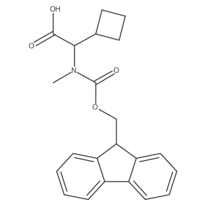(2R)-2-cyclobutyl-2-[9H-fluoren-9-ylmethoxycarbonyl(methyl)amino]acetic acid Structure