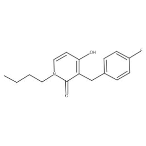 1-butyl-3-(4-fluorobenzyl)-4-hydroxy-2(1H)-pyridinone Structure