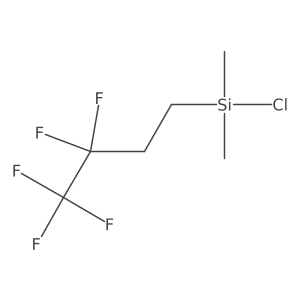 Chlorodimethyl(3,3,4,4,4-pentafluorobutyl)silane Structure