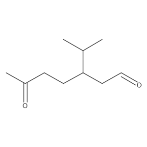 (3R)-6-Oxo-3-(propan-2-yl)heptanal Structure