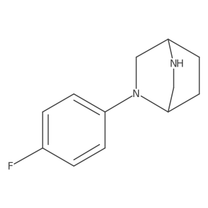 2-(4-Fluorophenyl)-2,5-diazabicyclo[2.2.2]octane结构式