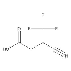 3-Cyano-4,4,4-trifluorobutanoic acid Structure