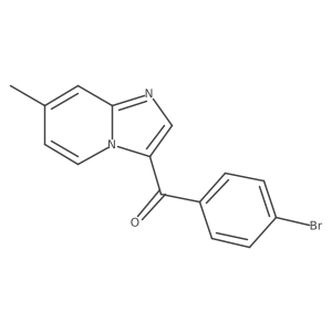 (4-Bromophenyl)(7-methylimidazo[1,2-a]pyridin-3-yl)methanone Structure
