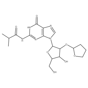 N-(2-Methylpropanoyl)-2'-O-oxolan-2-ylguanosine结构式
