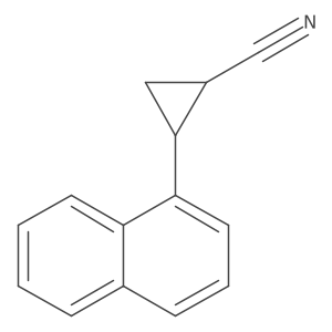 (1R,2S)-2-(Naphthalen-1-yl)cyclopropane-1-carbonitrile结构式