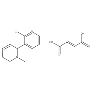 2'-Chloro-1-methyl-1,2,5,6-tetrahydro-2,3'-bipyridinemaleate Structure