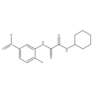 N1-cyclohexyl-N2-(2-methyl-5-nitrophenyl)oxalamide Structure