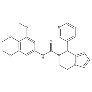 1-(pyridin-3-yl)-N-(3,4,5-trimethoxyphenyl)-3,4-dihydropyrrolo[1,2-a]pyrazine-2(1H)-carboxamide结构式
