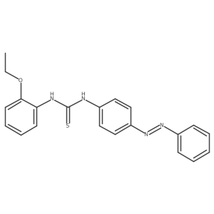 Thiourea, N-(2-ethoxyphenyl)-N'-[4-(2-phenyldiazenyl)phenyl]- Structure