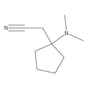 2-[1-(Dimethylamino)cyclopentyl]acetonitrile结构式