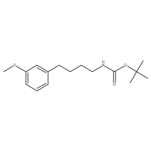 Tert-butyl (4-(3-methoxyphenyl)butyl)carbamate结构式