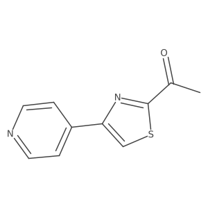 1-[4-(4-Pyridinyl)-2-thiazolyl]ethanone结构式