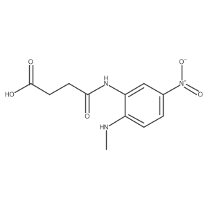 4-[2-(methylamino)-5-nitro-anilino]-4-oxo-butanoic acid结构式