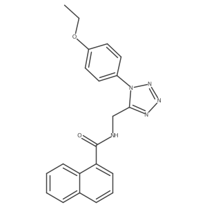 N-((1-(4-ethoxyphenyl)-1H-tetrazol-5-yl)methyl)-1-naphthamide Structure