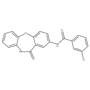 3-chloro-N-(11-oxo-10,11-dihydrodibenzo[b,f][1,4]oxazepin-2-yl)benzamide结构式