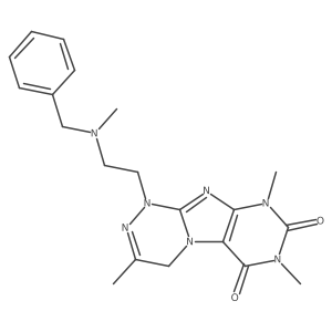 1-(2-(benzyl(methyl)amino)ethyl)-3,7,9-trimethyl-7,9-dihydro-[1,2,4]triazino[3,4-f]purine-6,8(1H,4H)-dione结构式