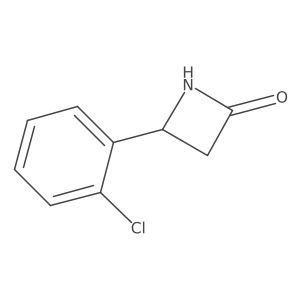 (-)-4-(o-Chlorophenyl)-2-azetidinone结构式