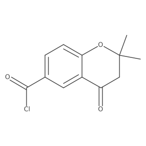 2,2-dimethyl-4-oxo-3H-chromene-6-carbonyl chloride结构式