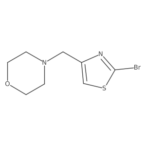 4-[(2-Bromo-4-thiazolyl)methyl]morpholine结构式
