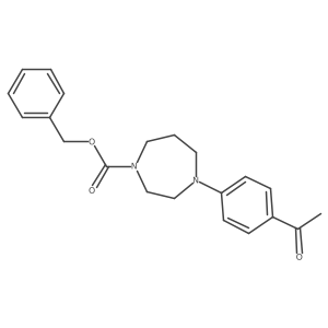 Benzyl 4-(4-acetylphenyl)-1,4-diazepane-1-carboxylate结构式